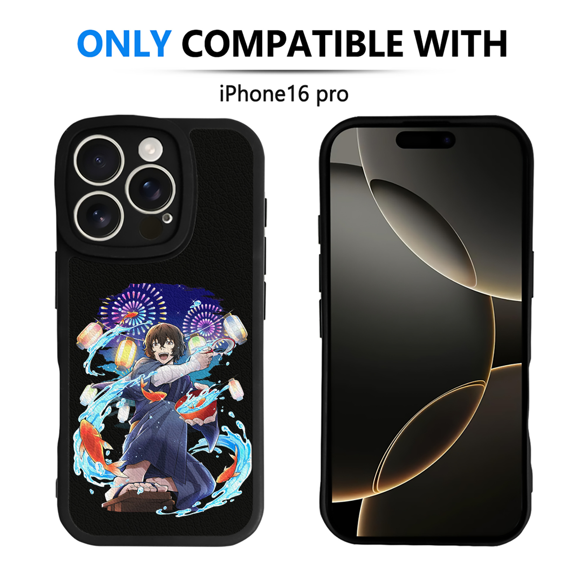 （画像用） 文豪ストレイドッグス Bungo Stray Dogs 【iPhone 16シリーズ対応】シリコンスマホケース（レザー調） 材質：シリコン